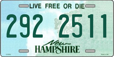 NH license plate 2922511