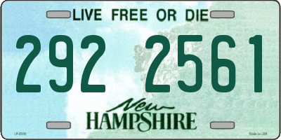 NH license plate 2922561