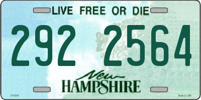 NH license plate 2922564