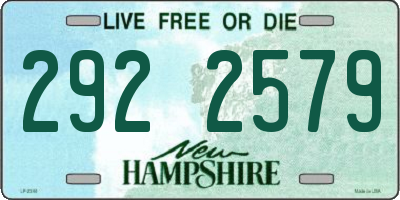 NH license plate 2922579
