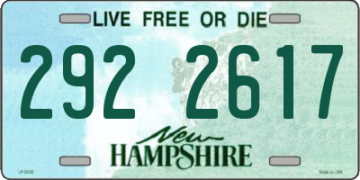 NH license plate 2922617