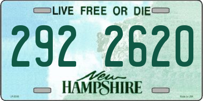 NH license plate 2922620