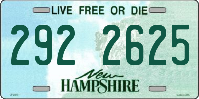 NH license plate 2922625