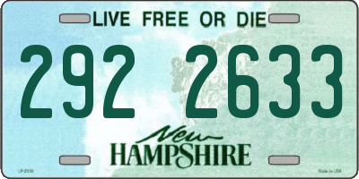 NH license plate 2922633