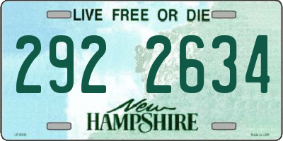 NH license plate 2922634