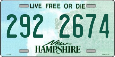 NH license plate 2922674
