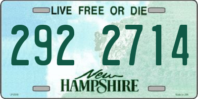 NH license plate 2922714