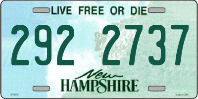 NH license plate 2922737