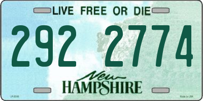 NH license plate 2922774
