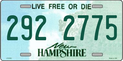NH license plate 2922775