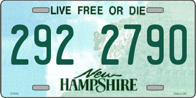 NH license plate 2922790