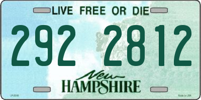 NH license plate 2922812