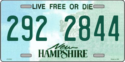 NH license plate 2922844