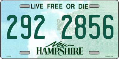 NH license plate 2922856