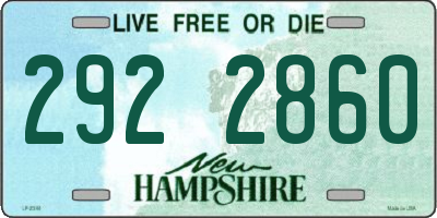 NH license plate 2922860