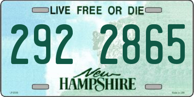 NH license plate 2922865