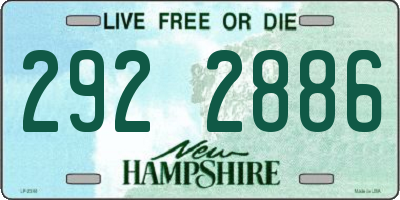 NH license plate 2922886