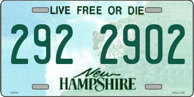 NH license plate 2922902