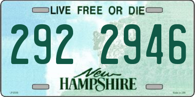 NH license plate 2922946