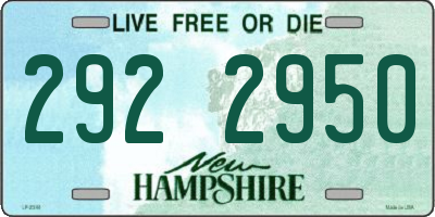 NH license plate 2922950