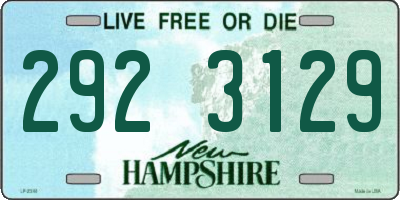 NH license plate 2923129