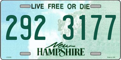 NH license plate 2923177