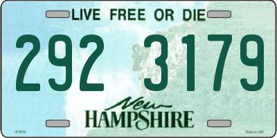 NH license plate 2923179
