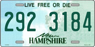 NH license plate 2923184