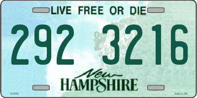 NH license plate 2923216