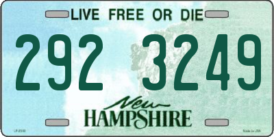 NH license plate 2923249