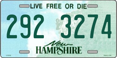 NH license plate 2923274