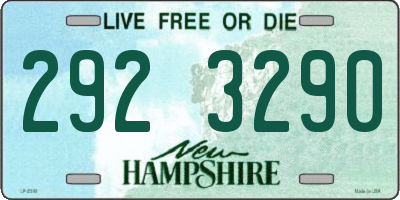 NH license plate 2923290
