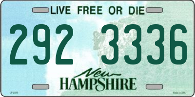 NH license plate 2923336