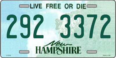 NH license plate 2923372