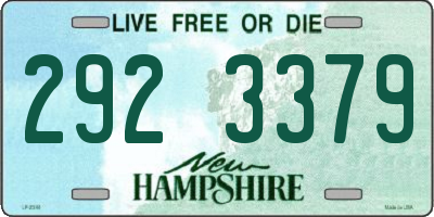 NH license plate 2923379
