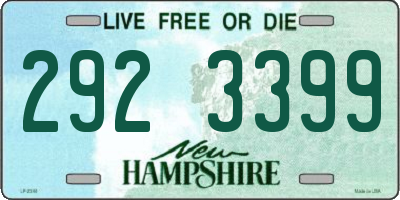 NH license plate 2923399