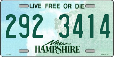 NH license plate 2923414