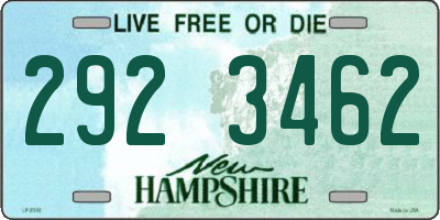 NH license plate 2923462