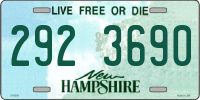 NH license plate 2923690