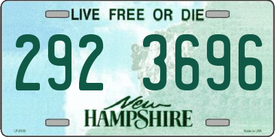 NH license plate 2923696