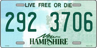 NH license plate 2923706