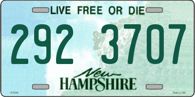 NH license plate 2923707