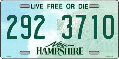 NH license plate 2923710