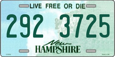 NH license plate 2923725