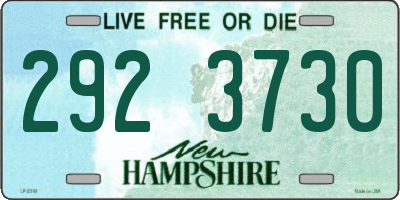 NH license plate 2923730