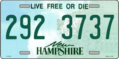 NH license plate 2923737