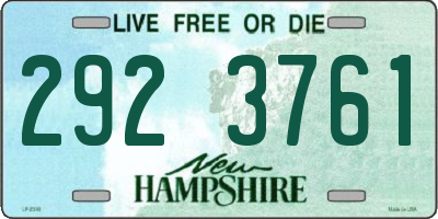 NH license plate 2923761