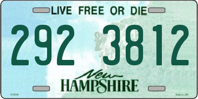 NH license plate 2923812