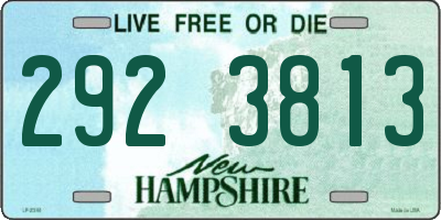 NH license plate 2923813
