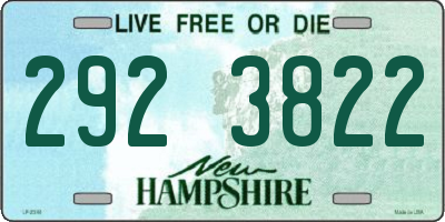 NH license plate 2923822